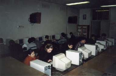 Natural Sciences Liceum students in the computing laboratory