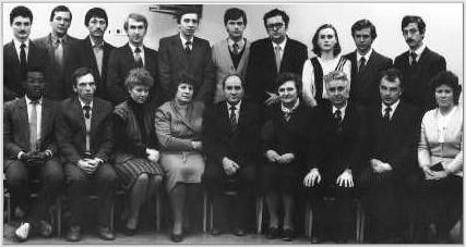 The staff of the department, 1987